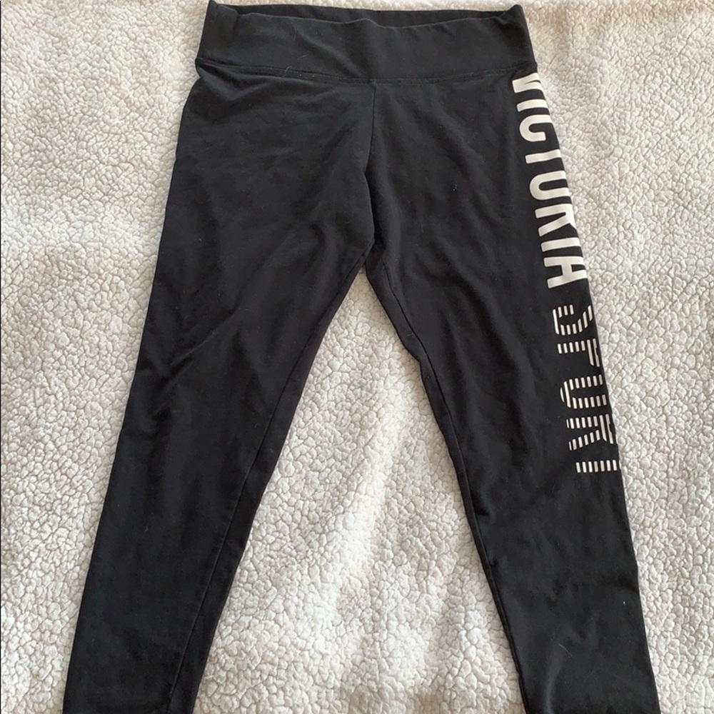 Cotton black leggings